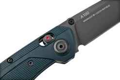 ANV Knives A100 CPM MAGNACUT, DLC, Alock, GRN Blue ANVA100-008, Taschenmesser -Survival Knife Shop ANVA100 005 06 anvknives