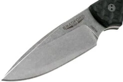 Bradford Guardian 3, Schwarzer G10 Guardian 3 M390, False Edge, Sabre Stonewashed 3FE-001-M390 -Survival Knife Shop BDK 3FE 001 M390 03 bradford knives