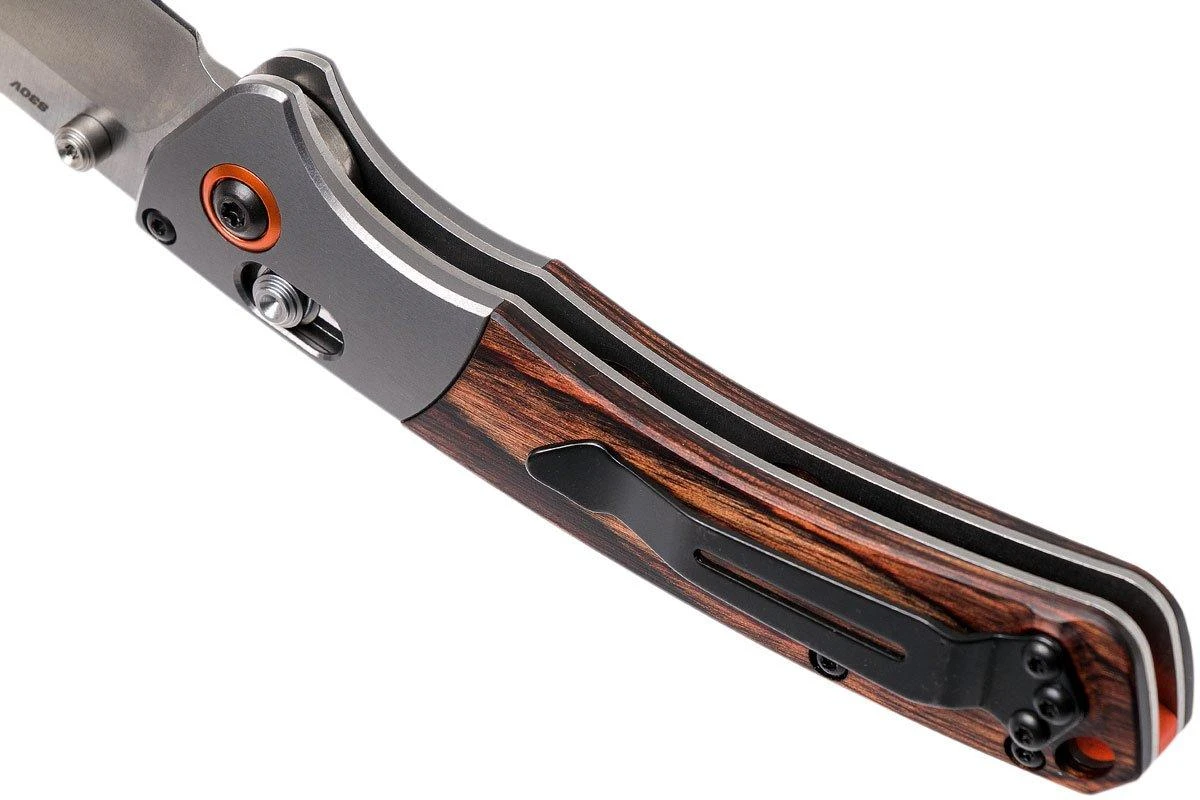 Benchmade Mini Crooked River 15085-2 Jagdmesser, Holz 7 Benchmade Mini Crooked River 15085-2 Jagdmesser, Holz – Bild 5