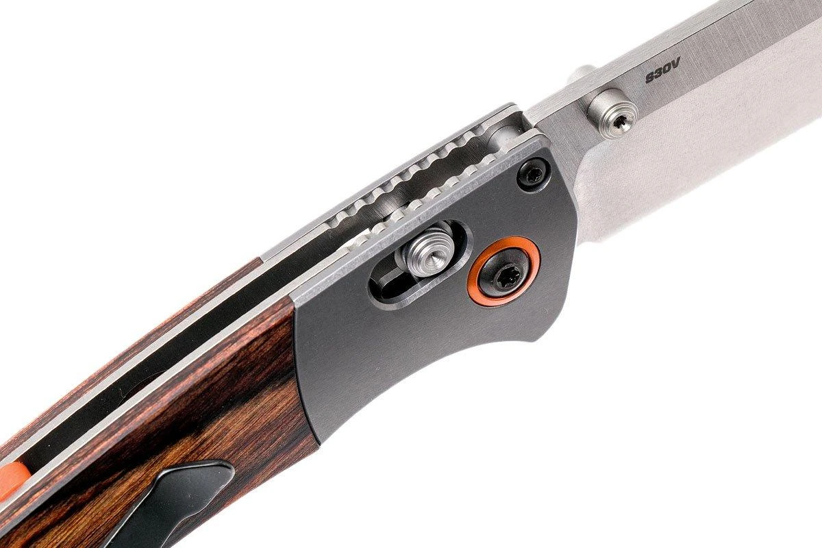 Benchmade Mini Crooked River 15085-2 Jagdmesser, Holz 8 Benchmade Mini Crooked River 15085-2 Jagdmesser, Holz – Bild 6