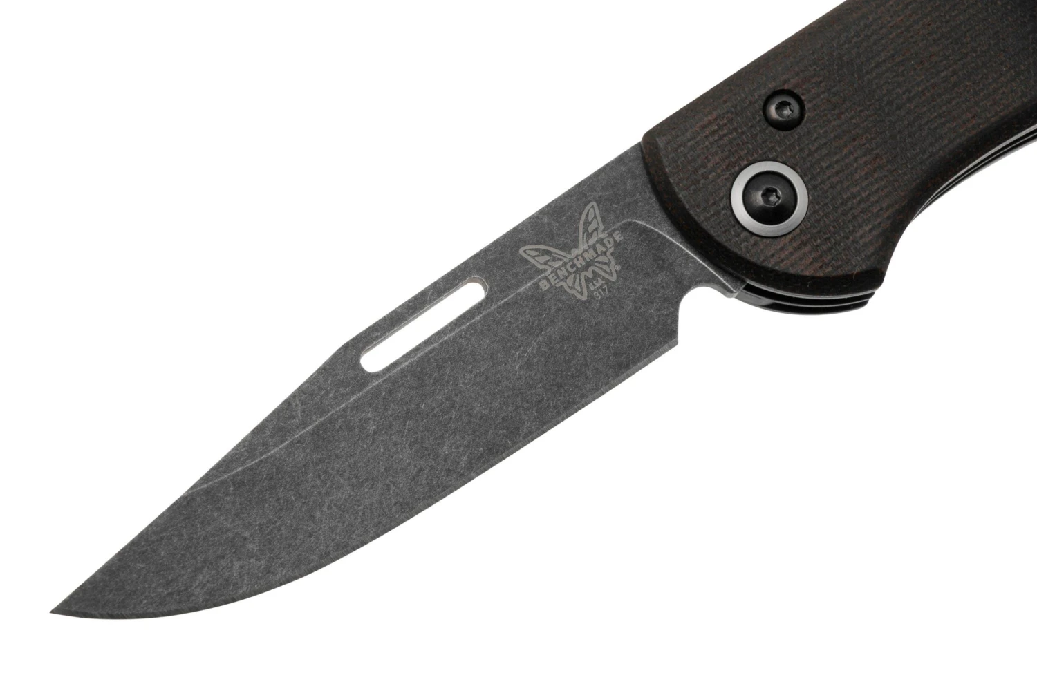 Benchmade Weekender 317BK-02, CPM-S90V, Burgundy Micarta, Slipjoint Taschenmesser 5 Benchmade Weekender 317BK-02, CPM-S90V, Burgundy Micarta, Slipjoint Taschenmesser – Bild 3