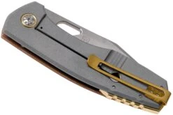 Böker Plus F3.5 01BO338, Braunes Canvas Micarta Taschenmesser, Jesper Voxnaes Design -Survival Knife Shop BO01BO338 04 boker