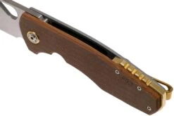 Böker Plus F3.5 01BO338, Braunes Canvas Micarta Taschenmesser, Jesper Voxnaes Design -Survival Knife Shop BO01BO338 07 boker