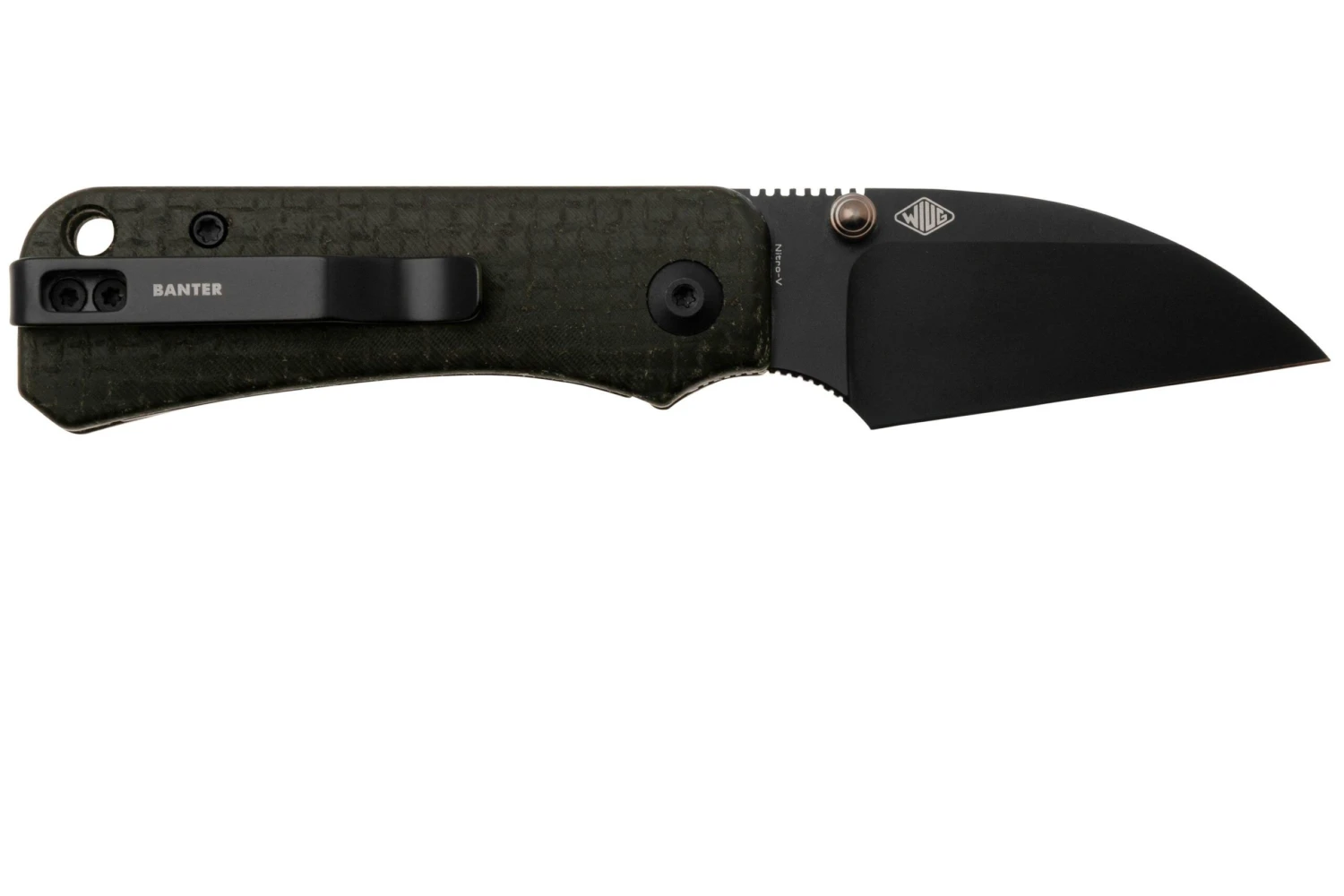 Civivi Baby Banter Wharncliffe C19068SC-1, Nitro-V, Black Burlap Micarta, Taschenmesser, Ben Petersen Design 4 Civivi Baby Banter Wharncliffe C19068SC-1, Nitro-V, Black Burlap Micarta, Taschenmesser, Ben Petersen Design – Bild 2