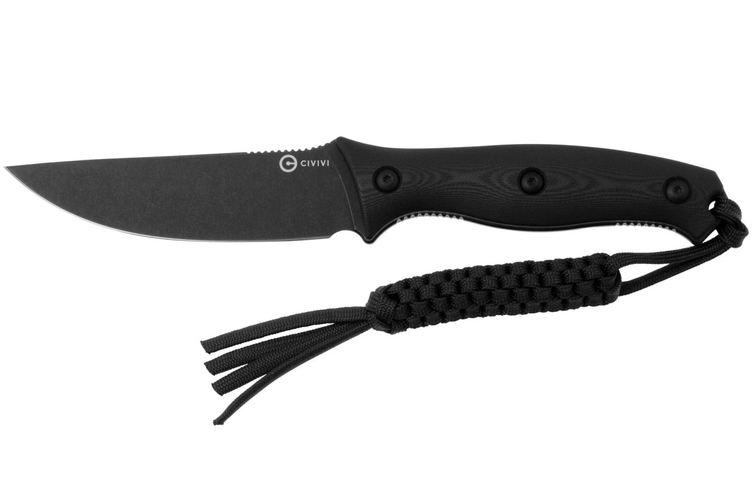 CIVIVI Stormridge C23041-1 Blackwashed Nitro-V, Black G10, Feststehendes Messer