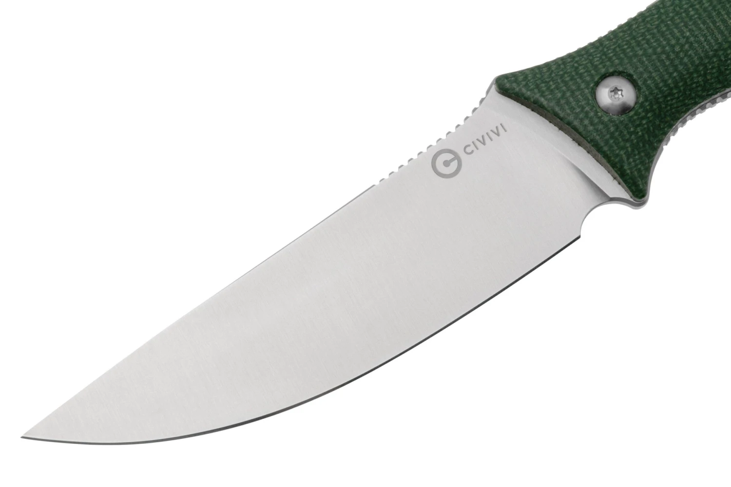CIVIVI Stormridge C23041-2 Satin Nitro-V, Green Canvas Micarta, Feststehendes Messer 5 CIVIVI Stormridge C23041-2 Satin Nitro-V, Green Canvas Micarta, Feststehendes Messer – Bild 3