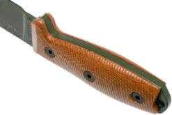 ESEE Model 4 OD Grüne 3D Klinge, Natural Canvas Micarta Survivalmesser 4POD-011 Schwarze Scheide + Gürtelclip -Survival Knife Shop EE 4POD 011 04 esee knives