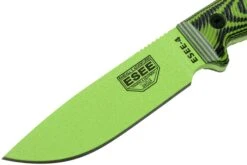 ESEE Model 4 Venom Grüne Klinge 3D Neon Schwarz Grünes G10 Survivalmesser 4PVG-007 Schwarze Scheide + Gürtelclip -Survival Knife Shop EE 4PVG 007 03 esee knives