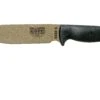ESEE Model 6 Dark Earth Klinge 3D, Schwarzes G10 Survivalmesser 6PDE-001 Schwarze Scheide + Klemmplatte