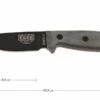 ESEE Model 3 Schwarze Klinge, Grauer Handgriff 3P-MB-B Mit Scheide + Clip Und MOLLE-back -Survival Knife Shop EE ESEE 3P MB B 01 esee knives model 3 ee esee 3p mb b d1