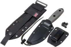 ESEE Model 3 Schwarze Klinge, Grauer Handgriff 3P-MB-B Mit Scheide + Clip Und MOLLE-back -Survival Knife Shop EE ESEE 3P MB B 07 esee knives model 3 ee esee 3p mb b 07