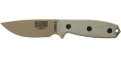 ESEE Model 3 Dark Earth Klinge, Grauer Handgriff 3P-MB-DE Mit Messerscheide + Clip Und MOLLE-back