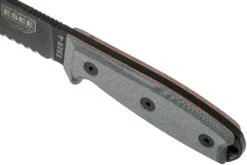ESEE Model 4 Gezackte Klinge, Grauer Handgriff 4S-MB-B Mit Schwarzer Messerscheide + Clip Und MOLLE-back -Survival Knife Shop EE ESEE 4S MB B 05 esee knives