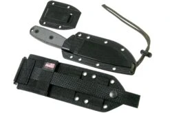 ESEE Model 4 Gezackte Klinge, Grauer Handgriff 4S-MB-B Mit Schwarzer Messerscheide + Clip Und MOLLE-back -Survival Knife Shop EE ESEE 4S MB B 08 esee knives