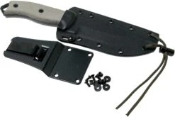 ESEE Knives Model 5, Desert Tan, Kydex-Scheide, ESEE-5P-BK -Survival Knife Shop EE ESEE 5P BK 07 esee knives v2018