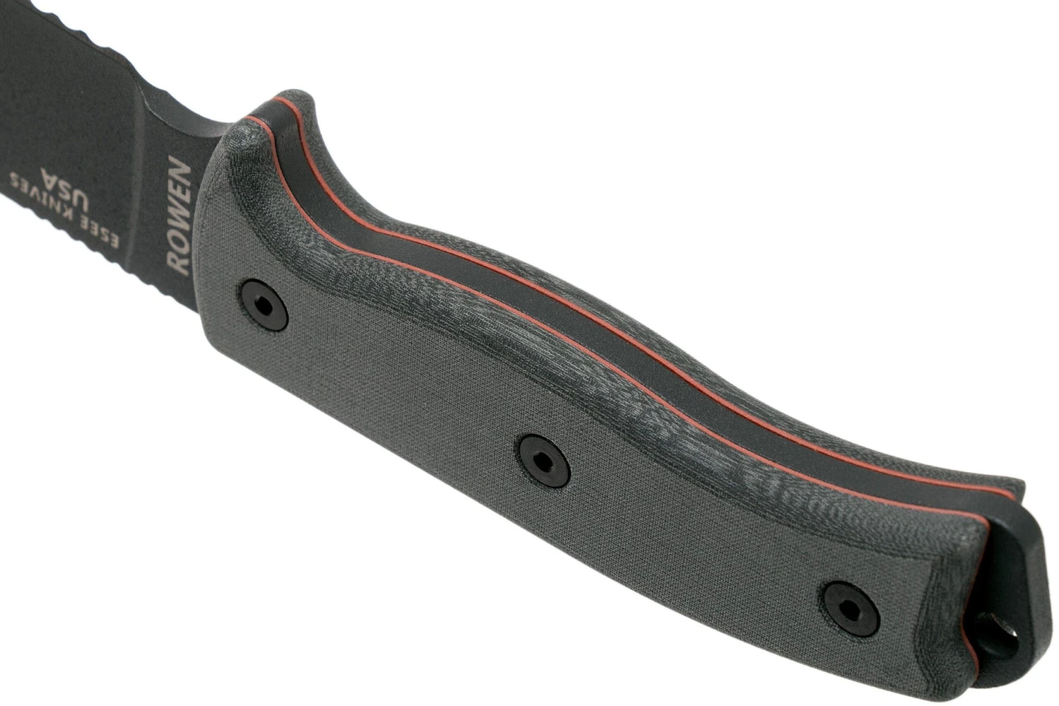 ESEE Model 6 Tactical Gunsmoke, Grauer Handgriff 6S-TG Mit Schwarzer Scheide + Gürtelclip 6 ESEE Model 6 Tactical Gunsmoke, Grauer Handgriff 6S-TG Mit Schwarzer Scheide + Gürtelclip – Bild 4