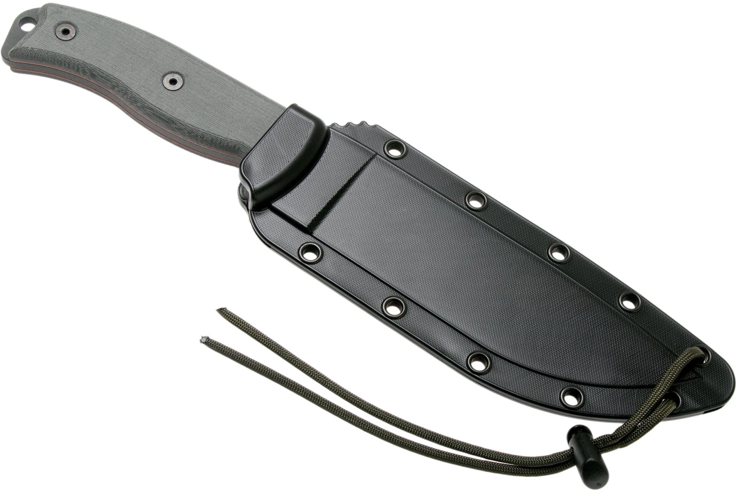 ESEE Model 6 Tactical Gunsmoke, Grauer Handgriff 6S-TG Mit Schwarzer Scheide + Gürtelclip 9 ESEE Model 6 Tactical Gunsmoke, Grauer Handgriff 6S-TG Mit Schwarzer Scheide + Gürtelclip – Bild 7