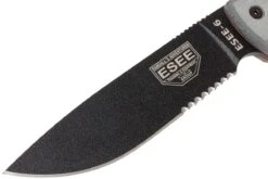 ESEE Model 6 Gezacktes 6S Survivalmesser Inkl. Braune Scheide + Gürtelclip -Survival Knife Shop EE ESEE 6S 03 esee knives ee esee 6s 03
