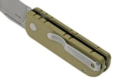 Black Fox NU-BOWIE, Stonewashed D2 Blade, OD Micarta Taschenmesser, Grün -Survival Knife Shop FOBF 758MI 04 blackfox