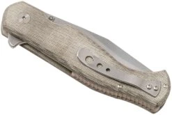 Fox Knives Eastwood Tiger 524G Stonewashed D2, Green Micarta Taschenmesser, Gudy Van Poppel Design -Survival Knife Shop FOFX 524G 04 fox knives