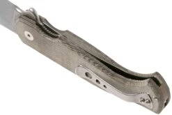 Fox Knives Eastwood Tiger 524G Stonewashed D2, Green Micarta Taschenmesser, Gudy Van Poppel Design -Survival Knife Shop FOFX 524G 05 fox knives