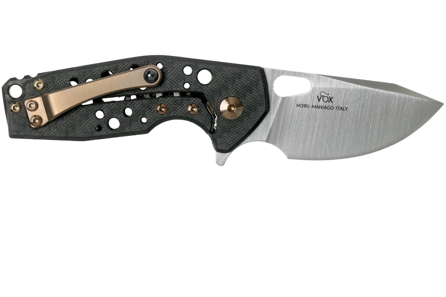 Fox Suru FX-526CF Bronze, Carbon Fiber Taschenmesser, Jesper Voxnaes Design 4 Fox Suru FX-526CF Bronze, Carbon Fiber Taschenmesser, Jesper Voxnaes Design – Bild 2