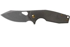 Fox Yaru FX-527TIPVD Stonewashed Black PVD Titanium Taschenmesser, Jesper Voxnaes Design