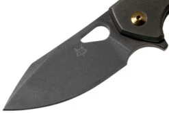 Fox Yaru FX-527TIPVD Stonewashed Black PVD Titanium Taschenmesser, Jesper Voxnaes Design -Survival Knife Shop FOFX 527TIPVD 03 fox knives