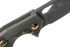 Fox Yaru FX-527TIPVD Stonewashed Black PVD Titanium Taschenmesser, Jesper Voxnaes Design -Survival Knife Shop FOFX 527TIPVD 06 fox knives