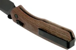 The James Brand The Carter, Tan Micarta, Black Taschenmesser KN108140-00 -Survival Knife Shop JAKCT108140 05 the james brand