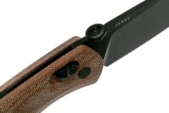 The James Brand The Carter, Tan Micarta, Black Taschenmesser KN108140-00 -Survival Knife Shop JAKCT108140 06 the james brand