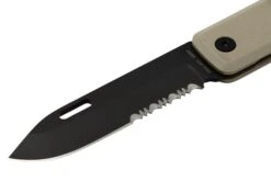 The James Brand The Ellis Slim, Coyote Tan G10, Black, Serrated, KKN125195-01, Taschenmesser -Survival Knife Shop JAKKN125195 01 03 jamesbrand
