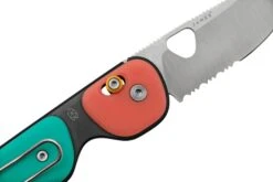 The James Brand The Redstone, Coral Turquoise + Satin, Serrated, Taschenmesser -Survival Knife Shop JAKN118161 01 05 jamesbrand