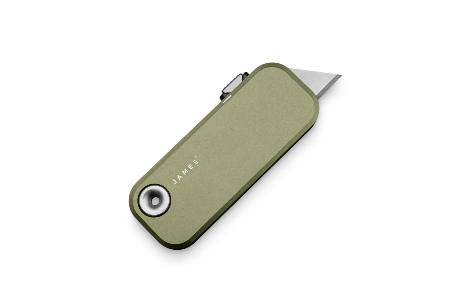 The James Brand The Palmer, OD Green Aluminum, Black KN121179-00 Utility Messer