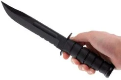 KA-BAR USMC 1214 Teilwellenschliff, Kraton, Kydexscheide -Survival Knife Shop KA1214 05 ka bar ka1214 05