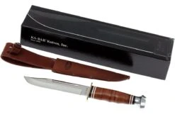 KA-BAR Marine Hunter 1235 Ledergriff, Lederscheide -Survival Knife Shop KA1235 08 ka bar ka1235 08