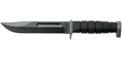 KA-BAR D2 Extreme Fighting Knife 1292, Straight Edge, Kraton Handle, Kunststoffscheide