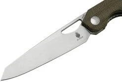 Kizer Genie V4545C1, Micarta Grün, 154CM Taschenmesser, Gage Design -Survival Knife Shop KZV4545C1 03 kizer