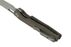 Kizer Genie V4545C1, Micarta Grün, 154CM Taschenmesser, Gage Design -Survival Knife Shop KZV4545C1 04 kizer