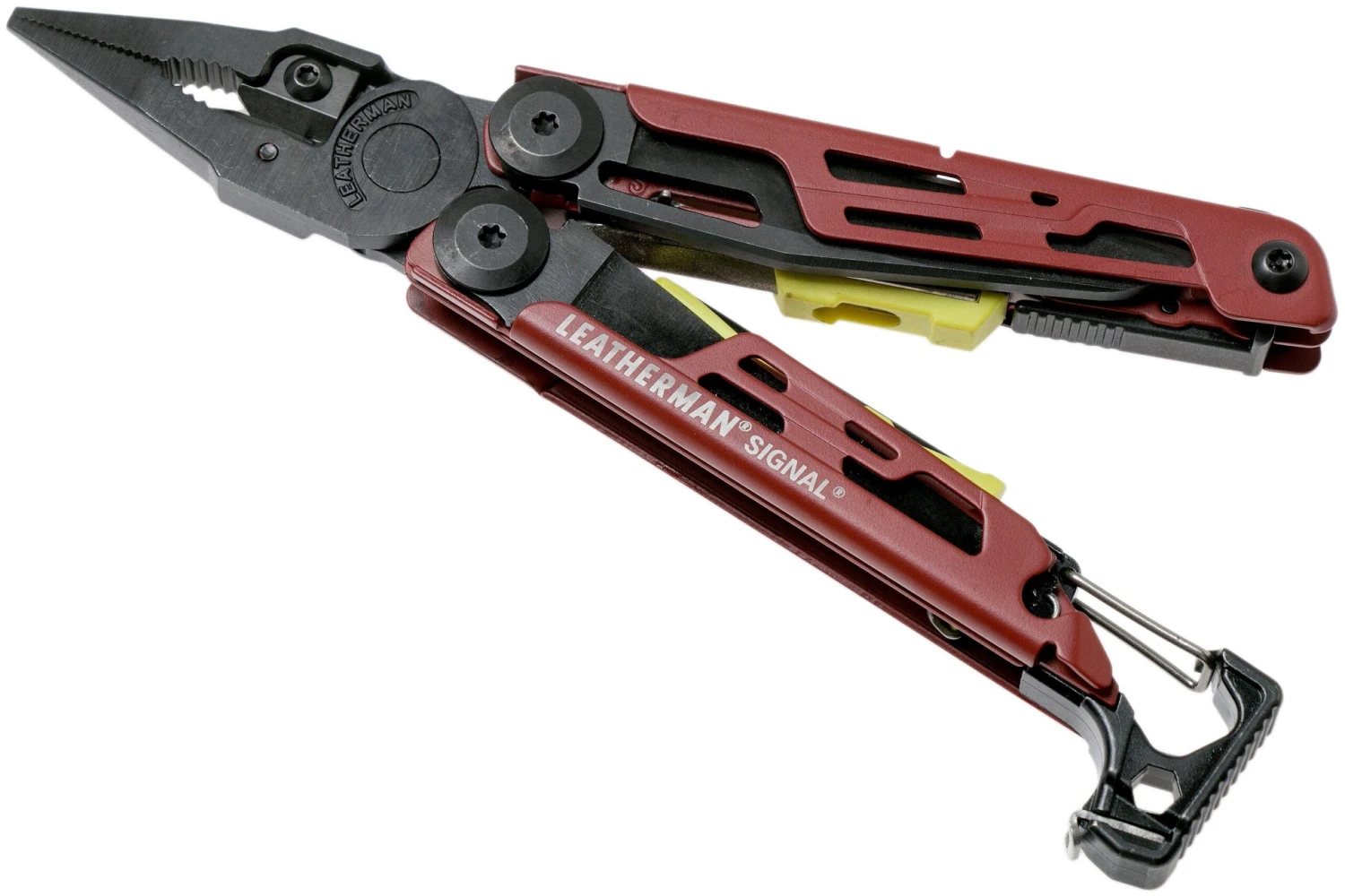Leatherman Signal Crimson Red Survivalmultitool 832745, Nylonetui 3 Leatherman Signal Crimson Red Survivalmultitool 832745, Nylonetui