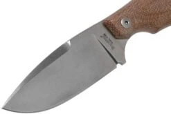 LionSteel H2 Drop Point CVN Natural Canvas Micarta Feststehendes Messer, Tommaso Rumici Design -Survival Knife Shop LI H2 CVN 03 lionsteel