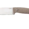 LionSteel M3 M3-CVN Natural Canvas Micarta Feststehendes Messer