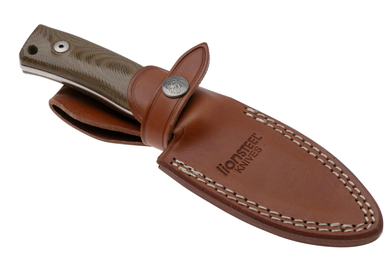 LionSteel M4-CVG M390, Green Canvas Micarta 8 LionSteel M4-CVG M390, Green Canvas Micarta – Bild 6