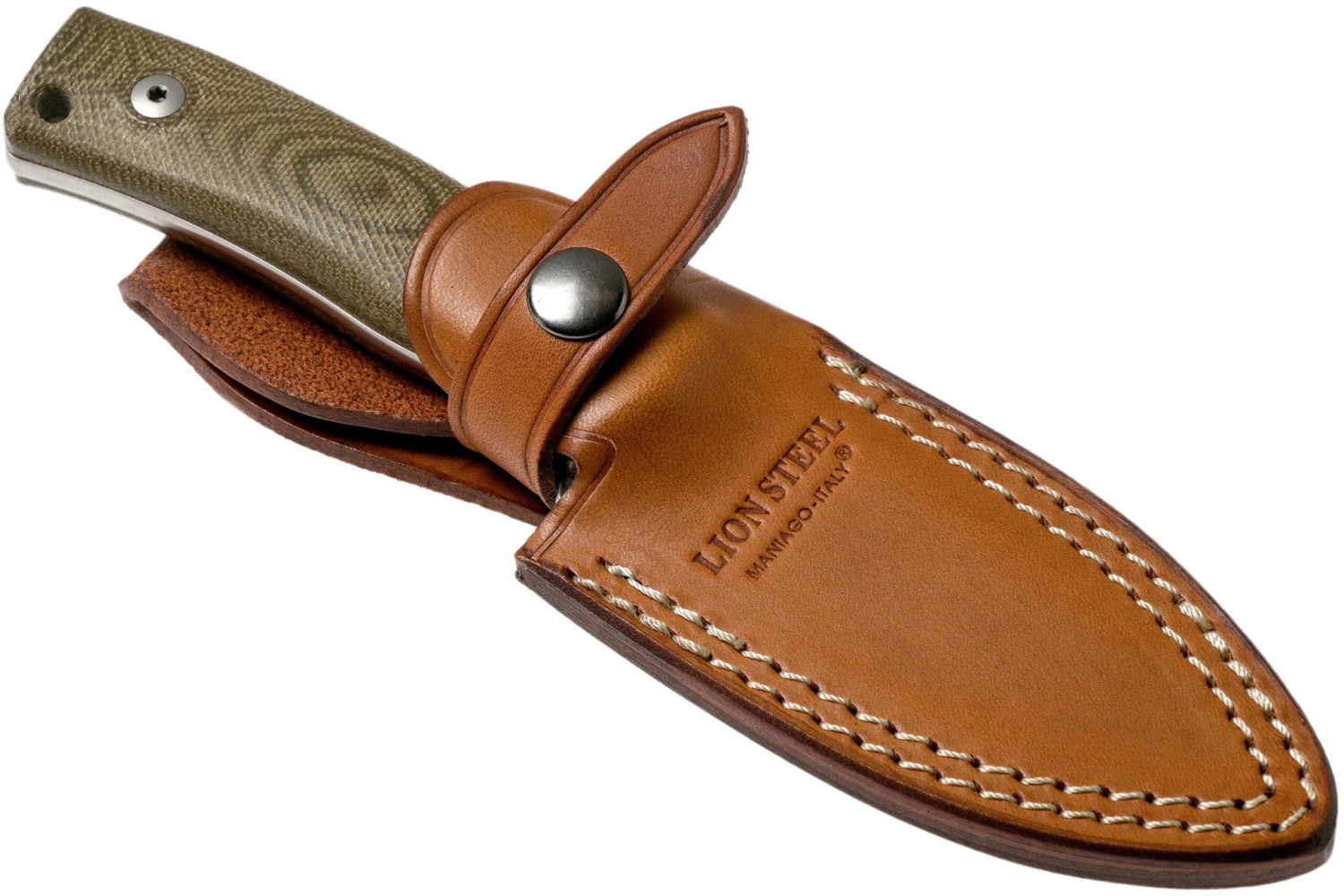 LionSteel M4-CVG M390, Green Canvas Micarta 9 LionSteel M4-CVG M390, Green Canvas Micarta – Bild 7