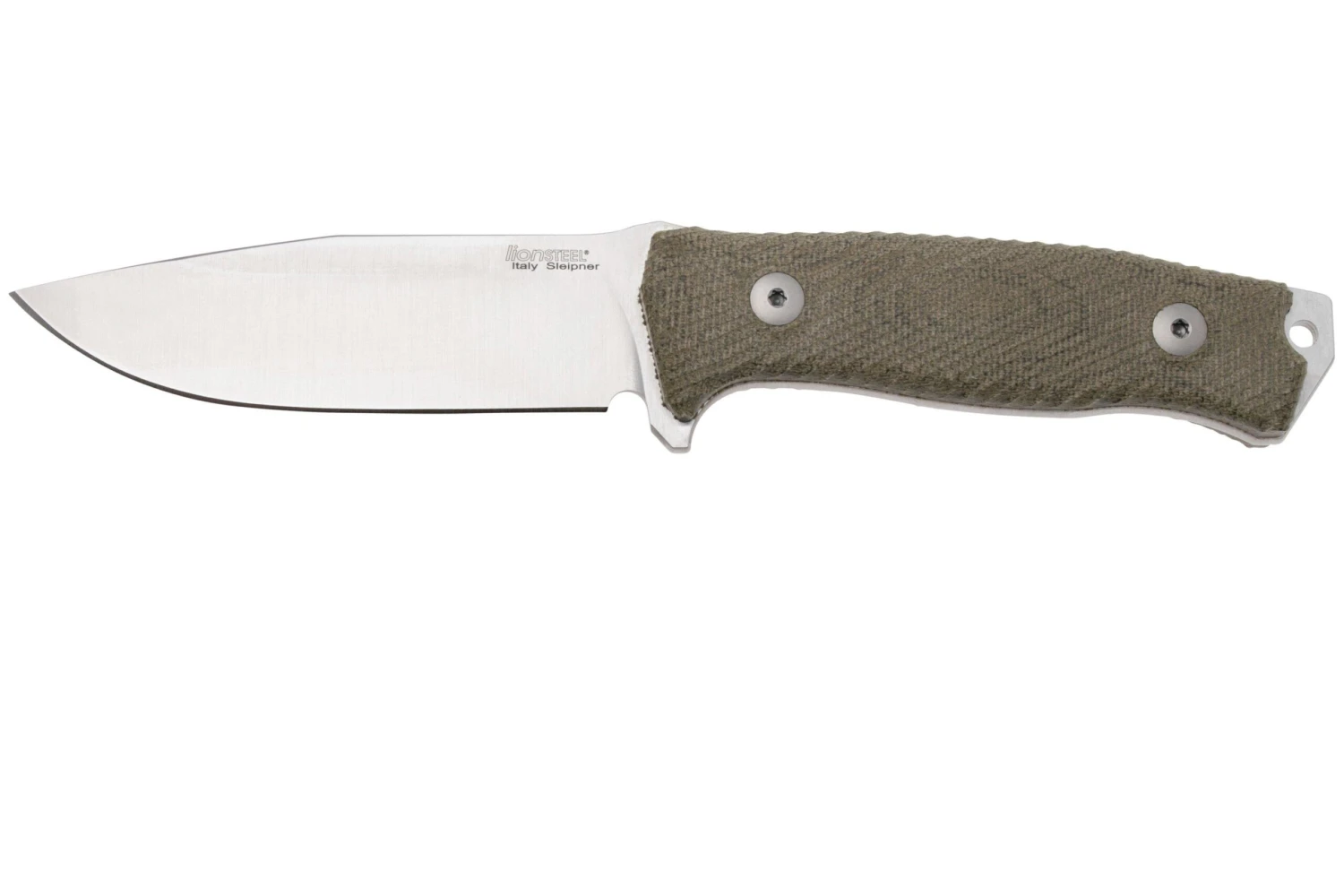 LionSteel M5 Sleipner, Green Canvas Micarta Survivalmesser 3 LionSteel M5 Sleipner, Green Canvas Micarta Survivalmesser