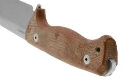 Lionsteel T6 Satin, Natural Canvas Micarta T6-CVN Feststehendes Messer -Survival Knife Shop LI T6 CVN 04 lionsteel