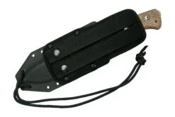 Lionsteel T6 Satin, Natural Canvas Micarta T6-CVN Feststehendes Messer -Survival Knife Shop LI T6 CVN 07 lionsteel