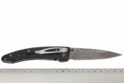 Mcusta Tsuchi Large, Schwarzer Griff / Damastklinge 13 Mcusta Tsuchi Large, Schwarzer Griff / Damastklinge -Survival Knife Shop MC114BD 06 mcusta tsuchi zwart aluminium damast mc114bd d6