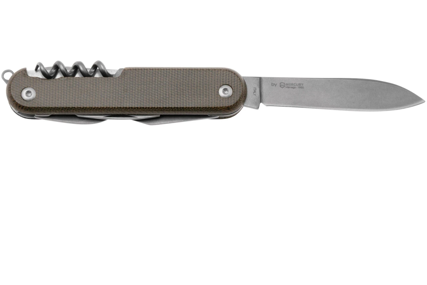 MKM Malga 6 MP06MAG-GC Magnacut Green Canvas Micarta, Taschenmesser 4 MKM Malga 6 MP06MAG-GC Magnacut Green Canvas Micarta, Taschenmesser – Bild 2