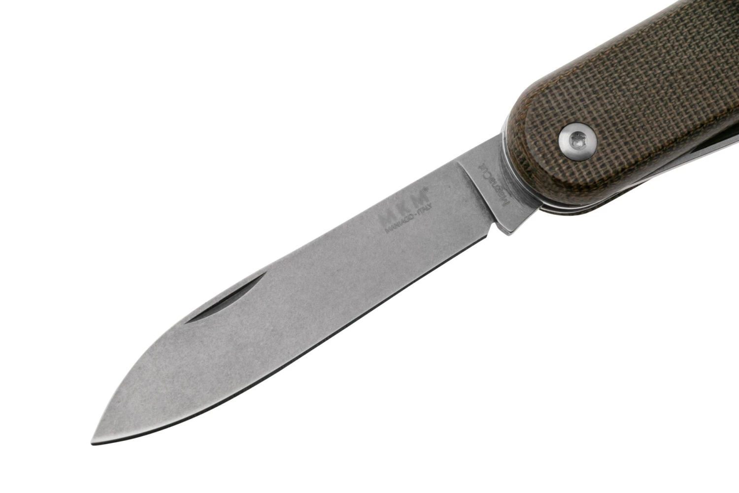 MKM Malga 6 MP06MAG-GC Magnacut Green Canvas Micarta, Taschenmesser 5 MKM Malga 6 MP06MAG-GC Magnacut Green Canvas Micarta, Taschenmesser – Bild 3